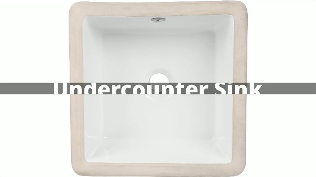 Small Square Undermount Bathroom Sink, QISHKA 13.8